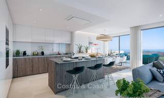 Nouveaux appartements de golf, modernes avec vue sur mer à vendre dans un complexe de luxe à La Cala, Mijas, Costa del Sol 7788 