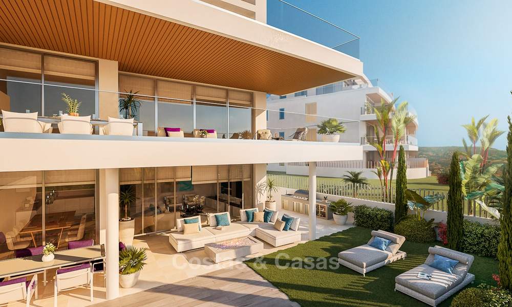 Nouveaux appartements de golf, modernes avec vue sur mer à vendre dans un complexe de luxe à La Cala, Mijas, Costa del Sol 8969