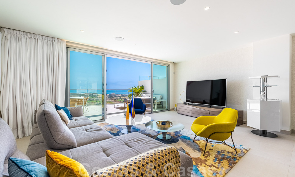 Nouveaux appartements de golf, modernes avec vue sur mer à vendre dans un complexe de luxe à La Cala, Mijas, Costa del Sol 39679