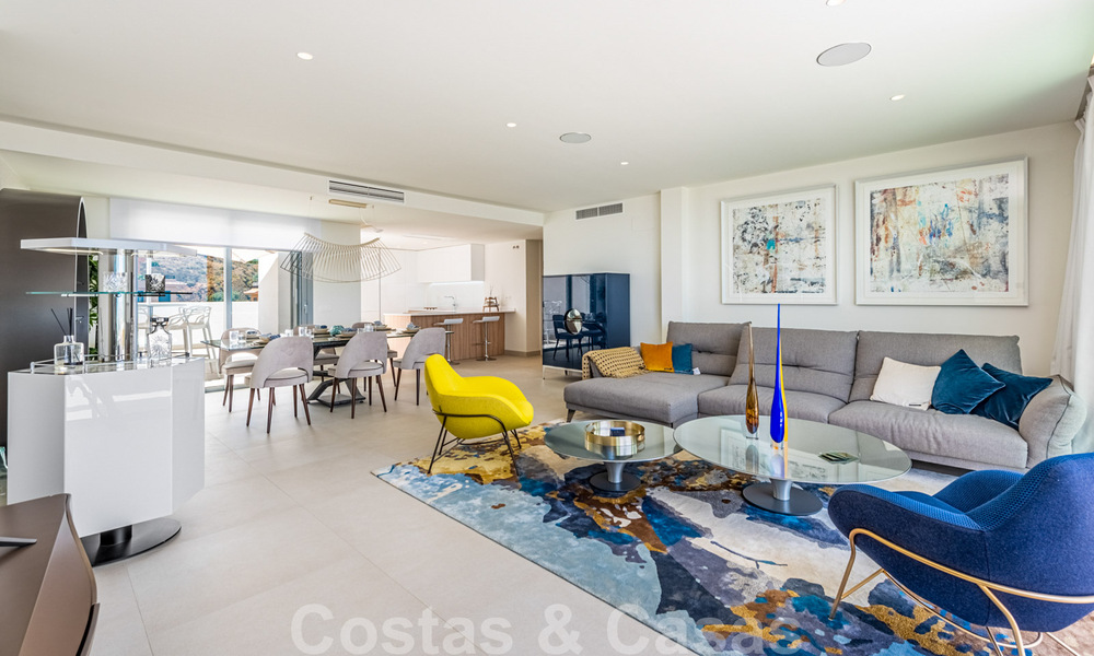Nouveaux appartements de golf, modernes avec vue sur mer à vendre dans un complexe de luxe à La Cala, Mijas, Costa del Sol 39683