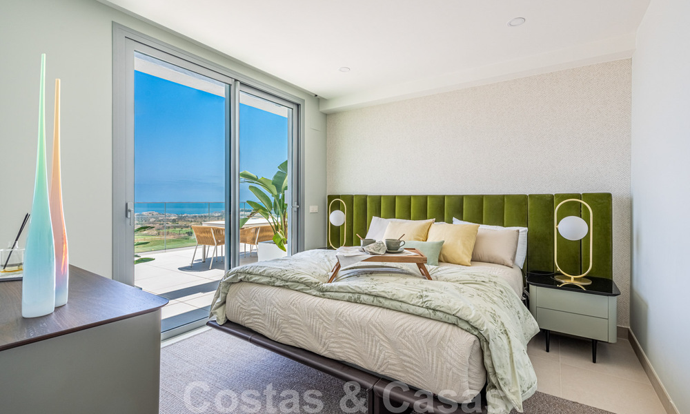 Nouveaux appartements de golf, modernes avec vue sur mer à vendre dans un complexe de luxe à La Cala, Mijas, Costa del Sol 39686