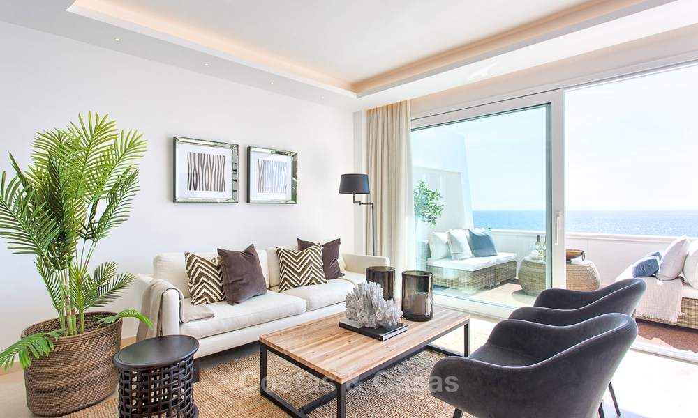 Superbe penthouse de plage avec piscine privée chauffée à vendre dans un complexe de luxe sur le New Golden Mile, Marbella - Estepona 7870