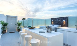 Superbe penthouse de plage avec piscine privée chauffée à vendre dans un complexe de luxe sur le New Golden Mile, Marbella - Estepona 7876 