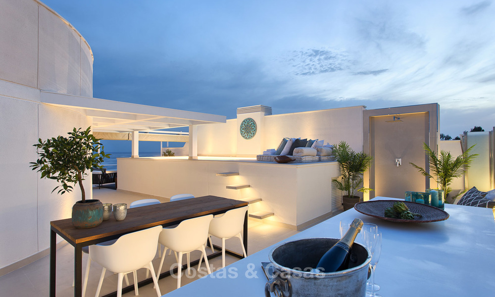 Superbe penthouse de plage avec piscine privée chauffée à vendre dans un complexe de luxe sur le New Golden Mile, Marbella - Estepona 7884