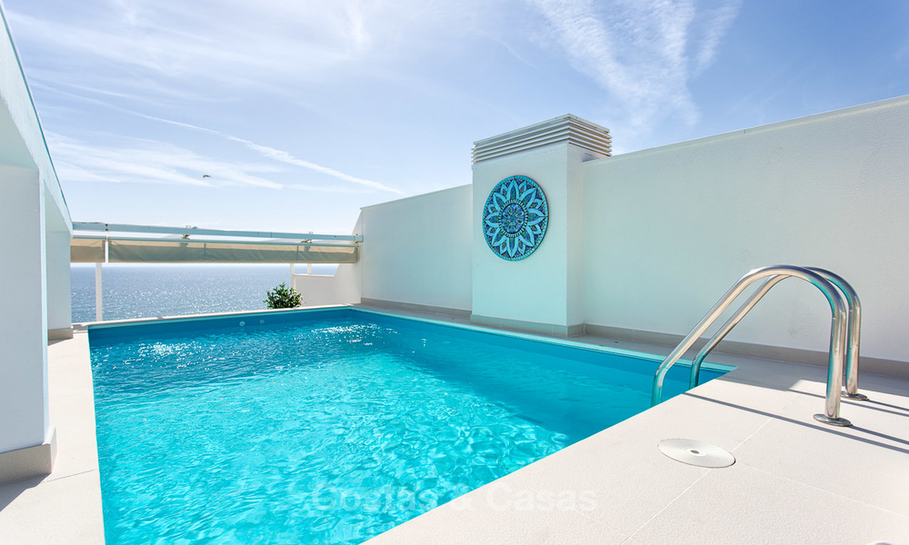 Superbe penthouse de plage avec piscine privée chauffée à vendre dans un complexe de luxe sur le New Golden Mile, Marbella - Estepona 7885