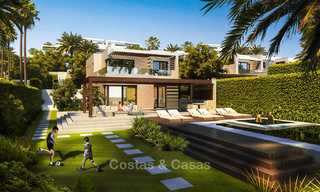 Nouvelles villas de luxe en première ligne de plage à vendre dans un complexe exclusif, New Golden Mile, Marbella 7899 