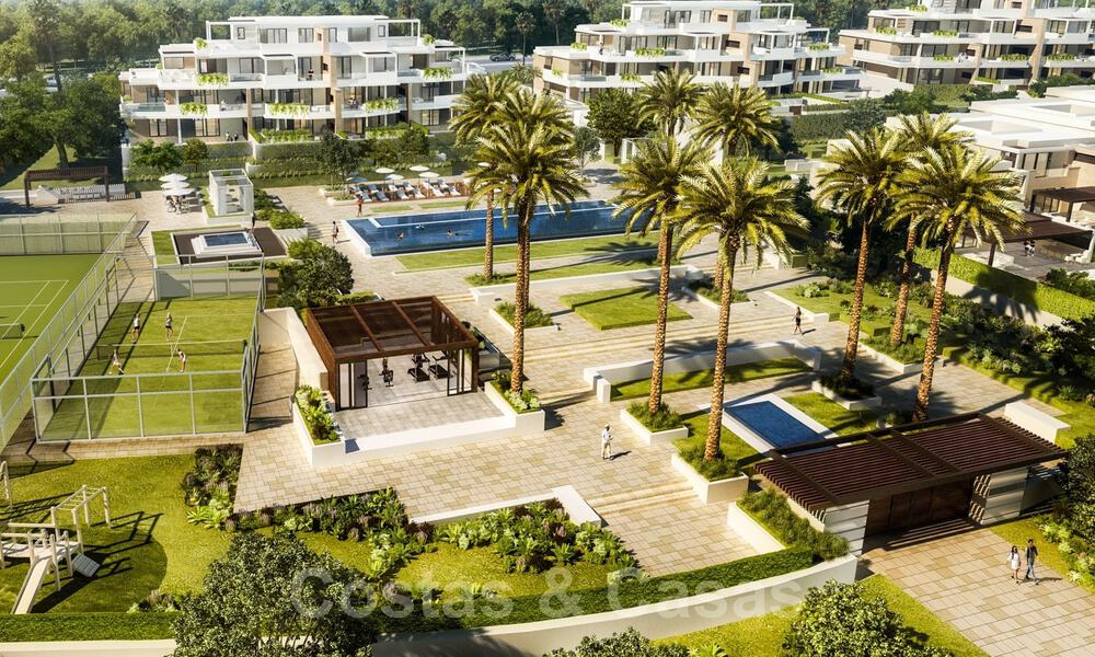 Nouvelles villas de luxe en première ligne de plage à vendre dans un complexe exclusif, New Golden Mile, Marbella 40488
