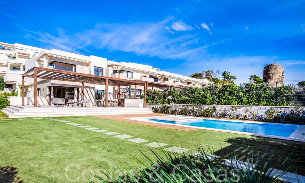 Nouvelles villas de luxe en première ligne de plage à vendre dans un complexe exclusif, New Golden Mile, Marbella 69845