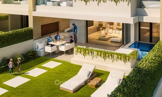 Appartements de luxe en première ligne de plage à vendre dans un complexe exclusif, New Golden Mile, Marbella 7923 