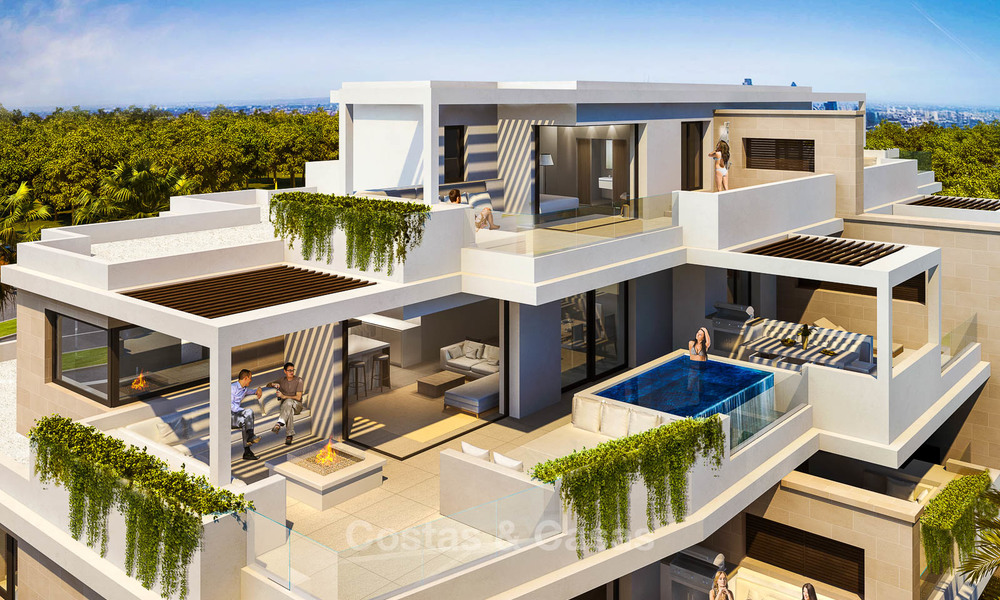 Appartements de luxe en première ligne de plage à vendre dans un complexe exclusif, New Golden Mile, Marbella 7924