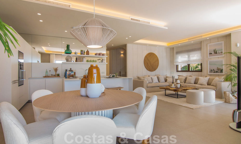 Appartements de luxe en première ligne de plage à vendre dans un complexe exclusif, New Golden Mile, Marbella 40500