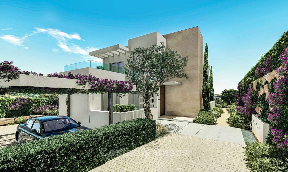 A vendre, magnifiques villas modernes de luxe, située directement sur un golf avec vue panoramique sur la mer, les montagnes et la vallée - Estepona 7925