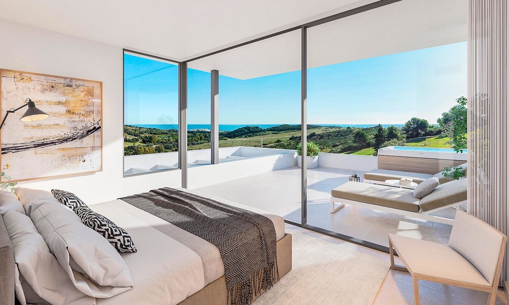 A vendre, magnifiques villas modernes de luxe, située directement sur un golf avec vue panoramique sur la mer, les montagnes et la vallée - Estepona 7930