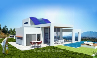 Nouvelles villas contemporaines en première ligne de golf à vendre, Mijas, Costa del Sol 8023 