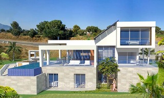 Nouvelles villas contemporaines en première ligne de golf à vendre, Mijas, Costa del Sol 8025 