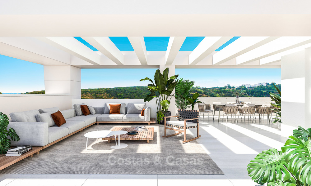 Superbes appartements modernes à vendre dans un nouveau complexe exclusif, directement sur un golf, Casares, Costa del Sol 8036