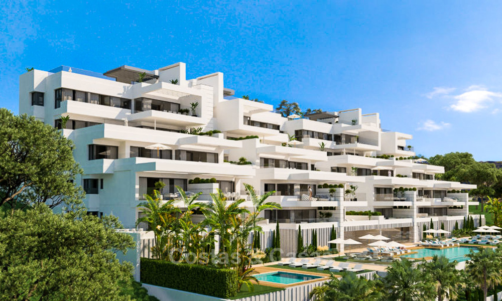 A vendre, appartements élégants et spacieux, à distance de marche de la plage et des commodités, Estepona 8065