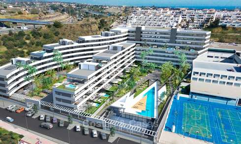 Nouveaux appartements modernes à prix attractifs à vendre, à quelques pas de la plage et des commodités, Estepona 8170