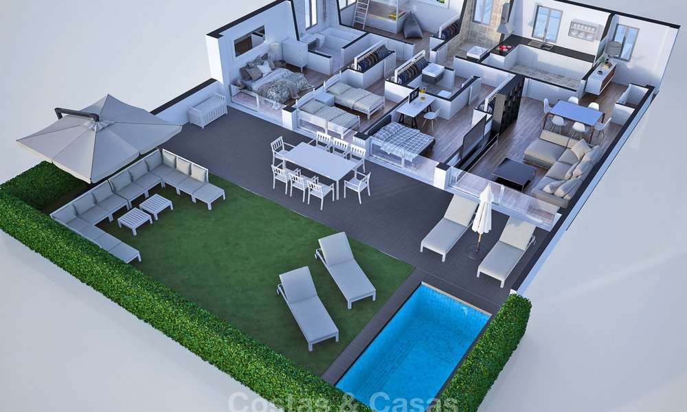 Nouveaux appartements modernes à prix attractifs à vendre, à quelques pas de la plage et des commodités, Estepona 8176