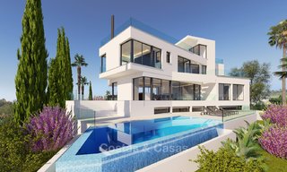 Exquise villa contemporaine de luxe avec vue magnifique à vendre, prête à déménager à Benahavis, Marbella 8316 