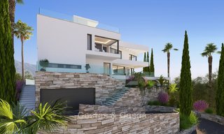 Exquise villa contemporaine de luxe avec vue magnifique à vendre, prête à déménager à Benahavis, Marbella 8322 