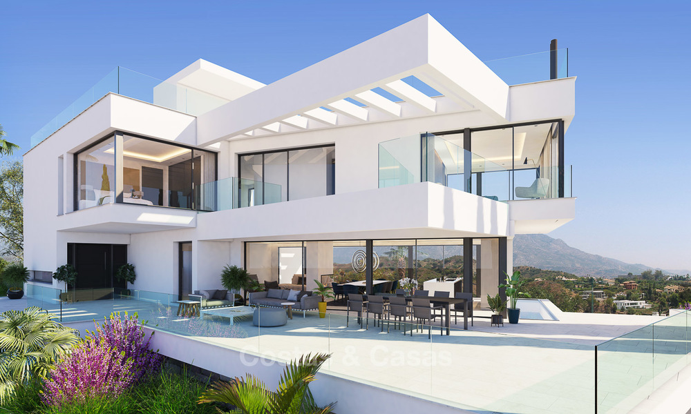 Exquise villa contemporaine de luxe avec vue magnifique à vendre, prête à déménager à Benahavis, Marbella 8323