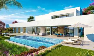 A vendre! Attrayante villa de luxe très design, dans une station de golf, avec vue imprenable sur la mer, prête à emménager - Benahavis, Marbella 8466 