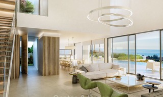 A vendre! Attrayante villa de luxe très design, dans une station de golf, avec vue imprenable sur la mer, prête à emménager - Benahavis, Marbella 8468 