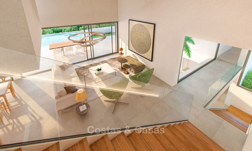 A vendre! Attrayante villa de luxe très design, dans une station de golf, avec vue imprenable sur la mer, prête à emménager - Benahavis, Marbella 8467