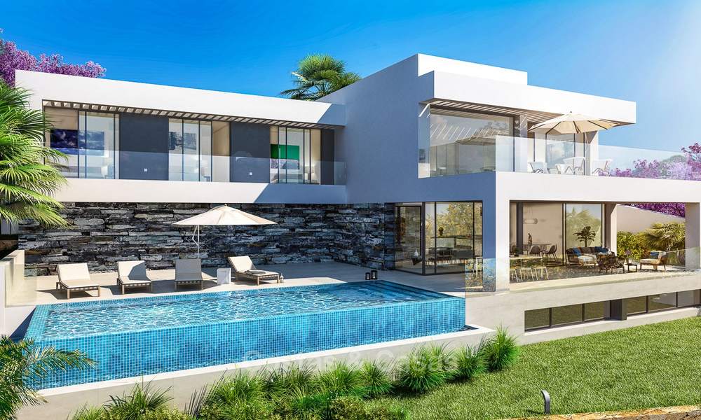 Belle villa de style contemporain situé dans un complexe de golf à vendre avec vue imprenable sur mer, Benahavis, Marbella 8472
