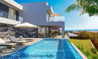 Belle villa de style contemporain situé dans un complexe de golf à vendre avec vue imprenable sur mer, Benahavis, Marbella 8478 