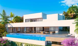 Golf villa à vendre, moderne et très design, avec vue imprenable sur la mer - Benahavis, Marbella 8479 
