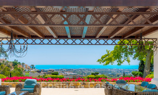 Somptueuse villa de luxe de style traditionnel avec de magnifiques vues sur la mer à vendre, Benahavis - Marbella 37155 