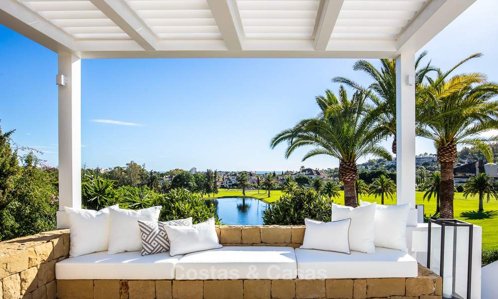 A vendre ! Villa de luxe spectaculaire, entièrement rénovée, situé sur un golf avec vue sur la mer, Nueva Andalucía, Marbella 8647