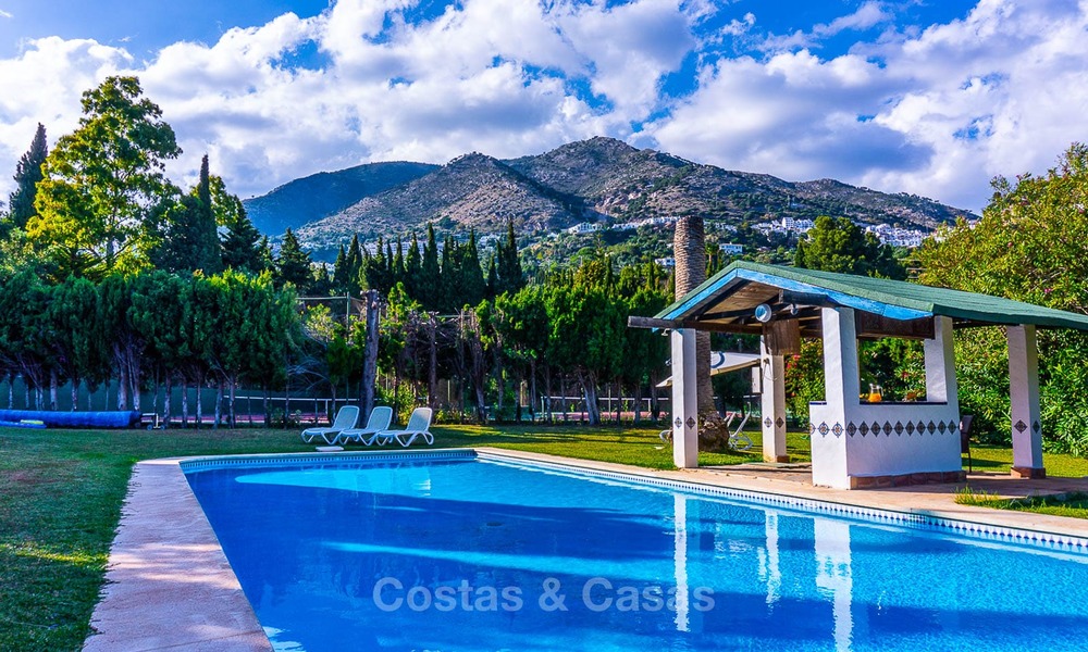 Une offre unique ! Belle propriété de campagne de 5 villas sur un grand terrain à vendre, avec de superbes vues sur la mer - Mijas, Costa del Sol 9069