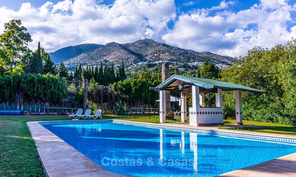Une offre unique ! Belle propriété de campagne de 5 villas sur un grand terrain à vendre, avec de superbes vues sur la mer - Mijas, Costa del Sol 9070