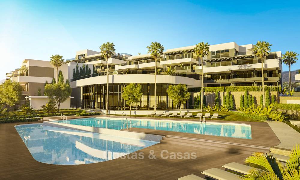 Appartements neufs de luxe, moderne avec vue sur la mer à vendre, Estepona centre 9191