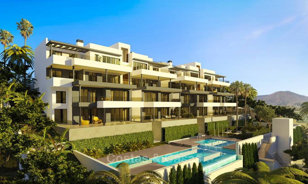 Appartements neufs de luxe, moderne avec vue sur la mer à vendre, Estepona centre 9199