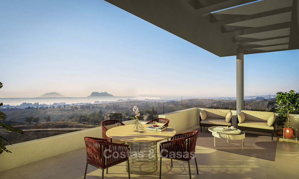 Appartements neufs de luxe, moderne avec vue sur la mer à vendre, Estepona centre 9200