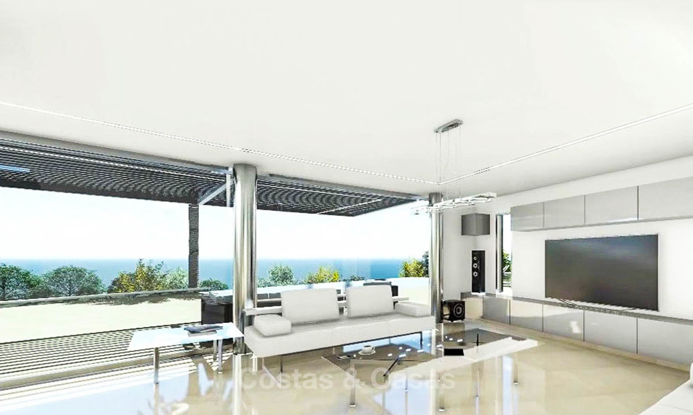 Superbe villa de luxe avant-gardiste avec vue sur la mer à vendre - Benalmadena, Costa del Sol 9388