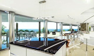 Superbe villa de luxe avant-gardiste avec vue sur la mer à vendre - Benalmadena, Costa del Sol 9392 
