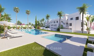 Superbes appartements neufs contemporains avec vue sur la mer à vendre, à distance de marche de la plage, West Estepona 9459 