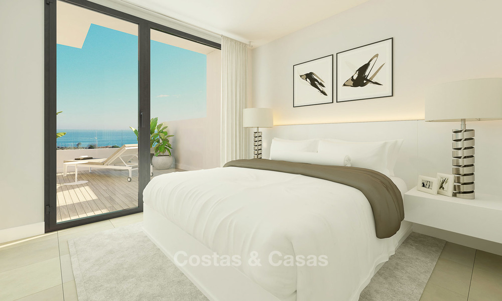 Superbes appartements neufs contemporains avec vue sur la mer à vendre, à distance de marche de la plage, West Estepona 9464