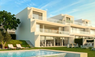 Nouvelles villas jumelées contemporaines avec vue imprenable sur mer à vendre, directement sur le golf à Sotogrande, Costa del Sol 9943 