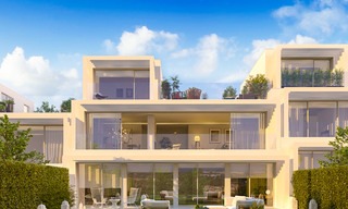 Nouvelles villas jumelées contemporaines avec vue imprenable sur mer à vendre, directement sur le golf à Sotogrande, Costa del Sol 9948 
