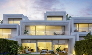 Nouvelles villas jumelées contemporaines avec vue imprenable sur mer à vendre, directement sur le golf à Sotogrande, Costa del Sol 9949 