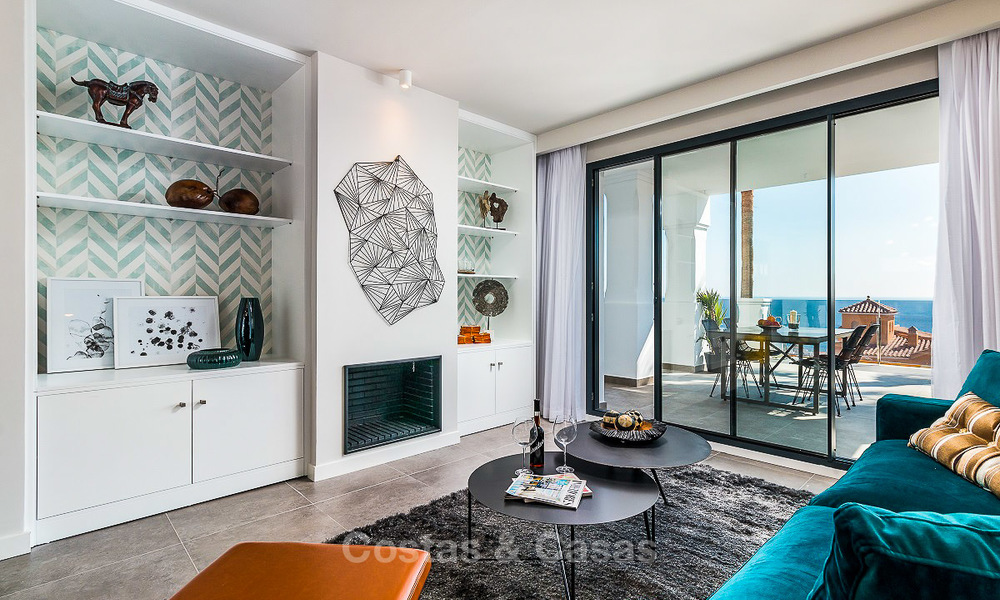 Appartements de luxe spacieux et modernes à vendre dans une nouvelle centre de bien-être avec vue imprenable sur la mer, Manilva, Costa del Sol 10113