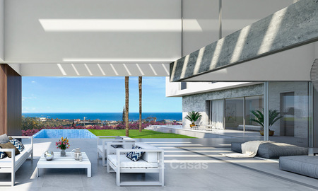 Villa de luxe contemporaine, neuve, avec vue panoramique sur la mer à vendre, dans un complexe de golf exclusif, Benahavis - Marbella 10098