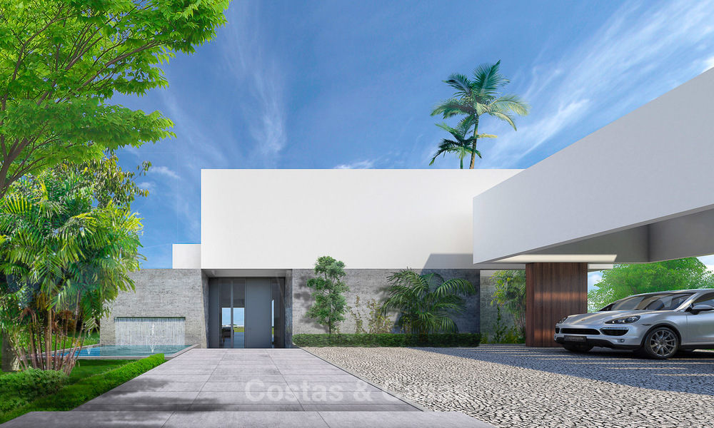 Villa de luxe contemporaine, neuve, avec vue panoramique sur la mer à vendre, dans un complexe de golf exclusif, Benahavis - Marbella 10099