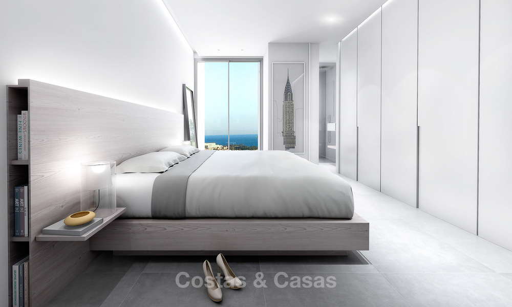 Villa de luxe contemporaine, neuve, avec vue panoramique sur la mer à vendre, dans un complexe de golf exclusif, Benahavis - Marbella 10102